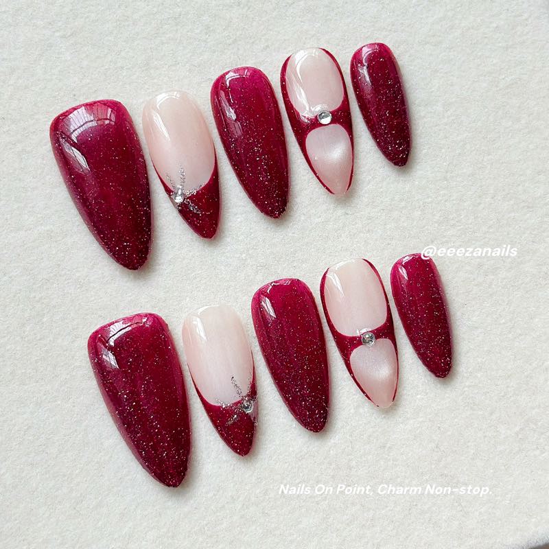 Burgundy Sparkle S+M