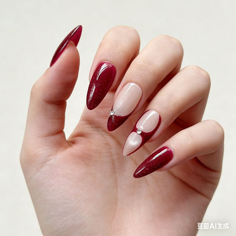 Burgundy Sparkle S+M