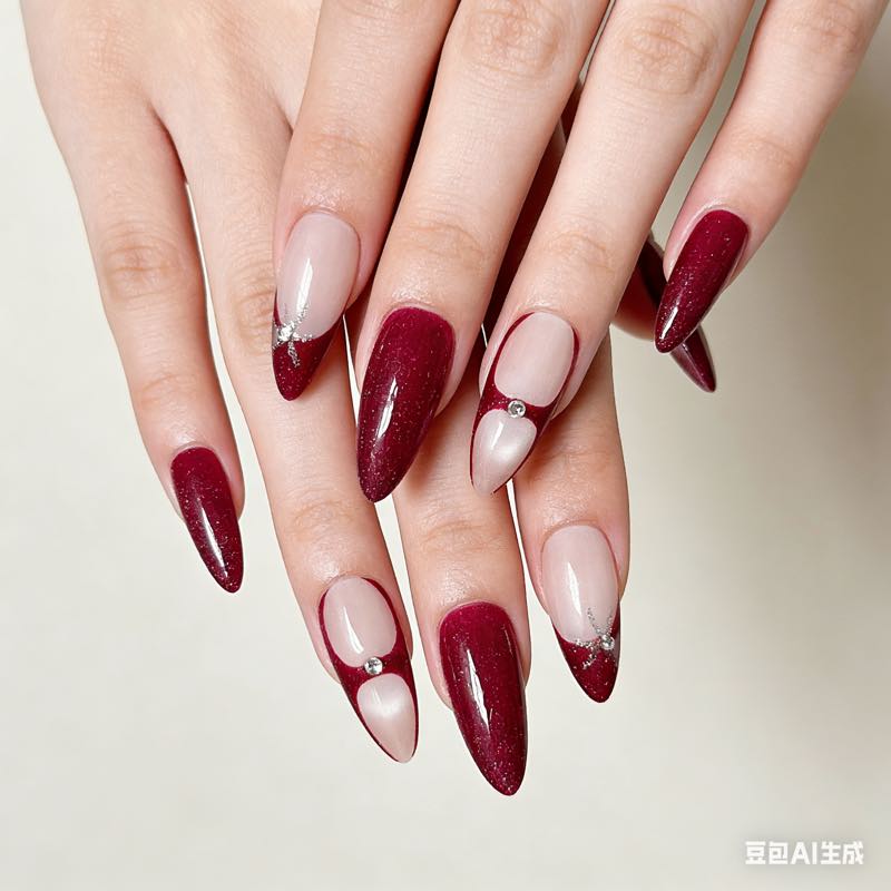 Burgundy Sparkle S+M