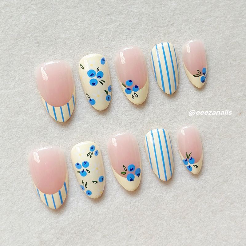 Blueberry Stripes 24p