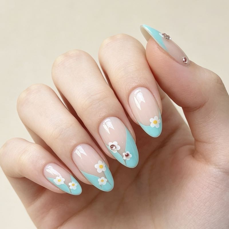 Turquoise Blooms 24p