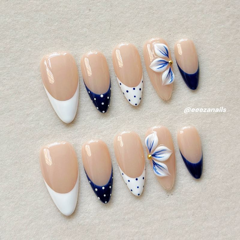 Navy Bloom S+M